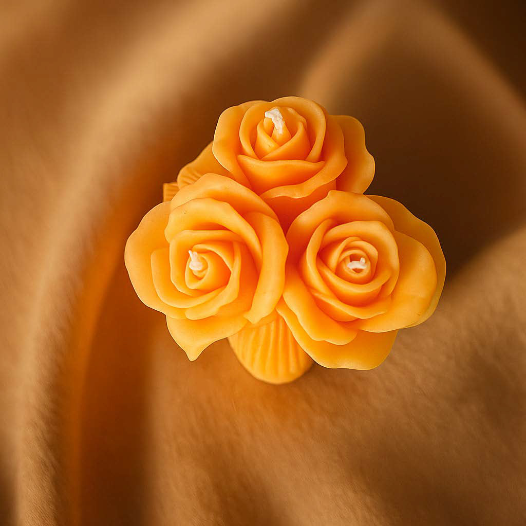 Rosenblüten-Kerze