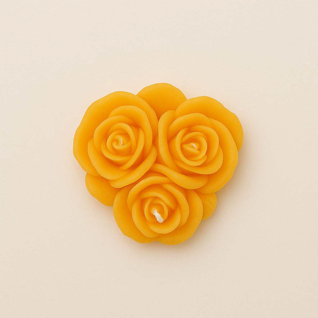 Rosenblüten-Kerze