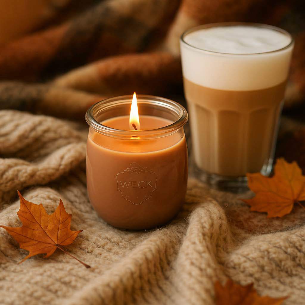 Kuschelzeit Duftkerze Klassik – Wärmender Herbstmoment.