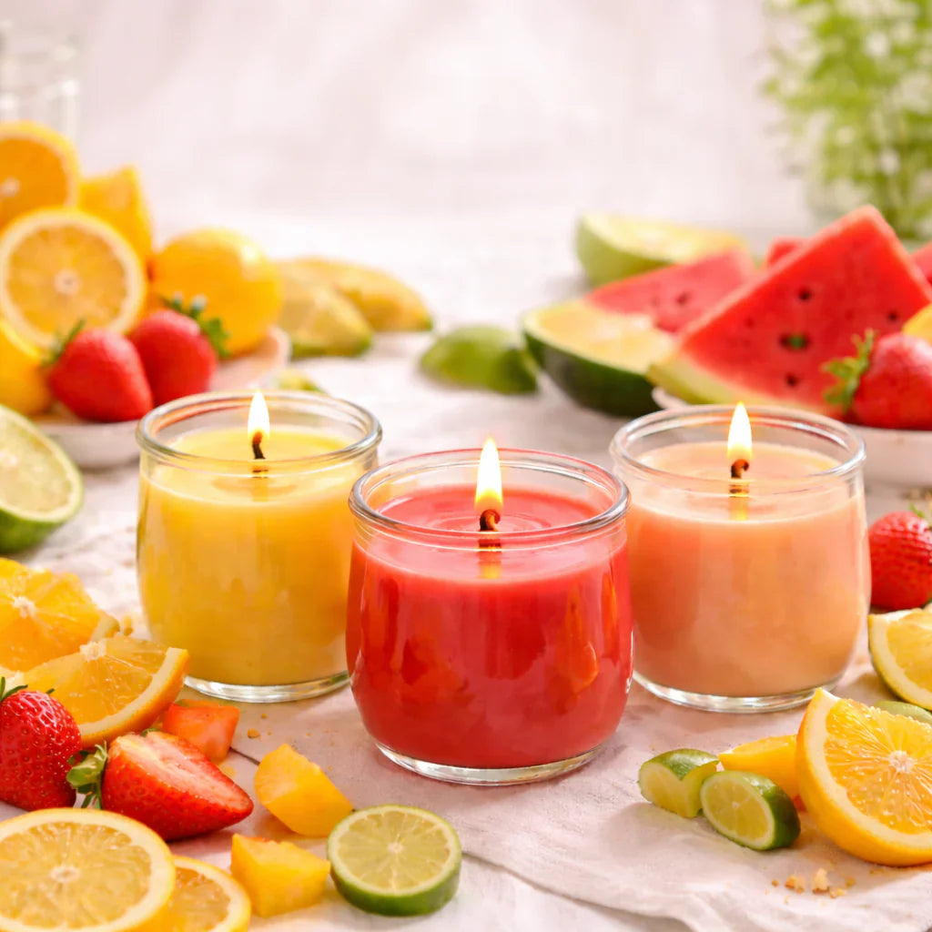 Fruchtige Duftkerzen – belebend, leicht und voller Farbe