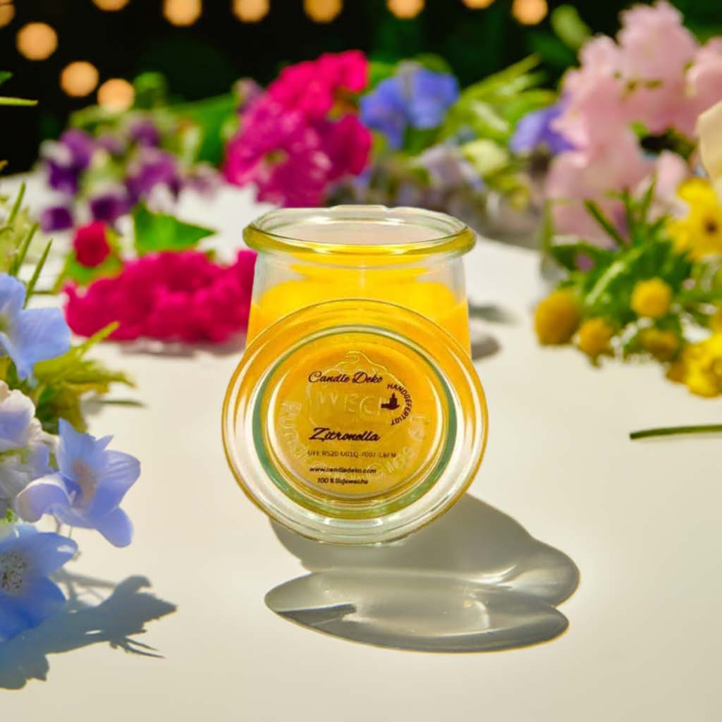 Die natürliche Kraft unserer Citronella Kerzen!