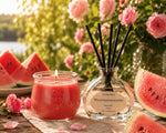 Duftduo Wassermelonensorbet – Duftkerze & Duftstäbchen