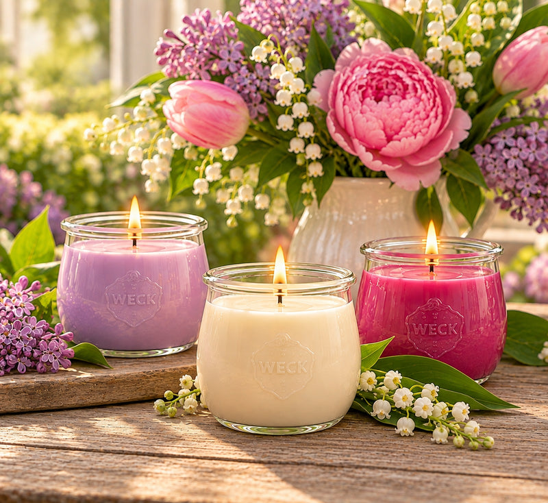 Blumen Duftset | Drei florale Duftkerzen