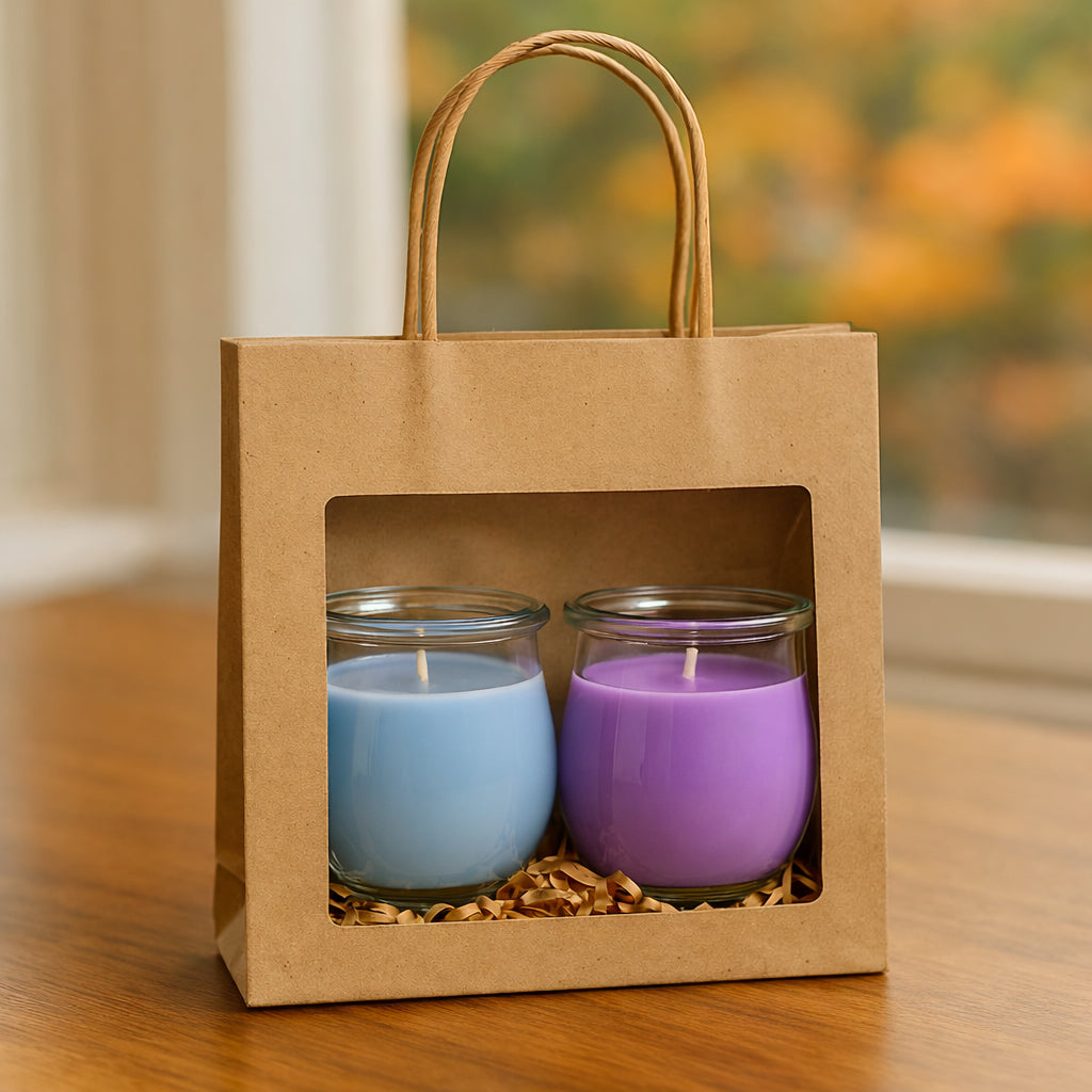 Entspannungsmomente - Mini-Duftkerzen-Set (2× Mini) - CandleDeko