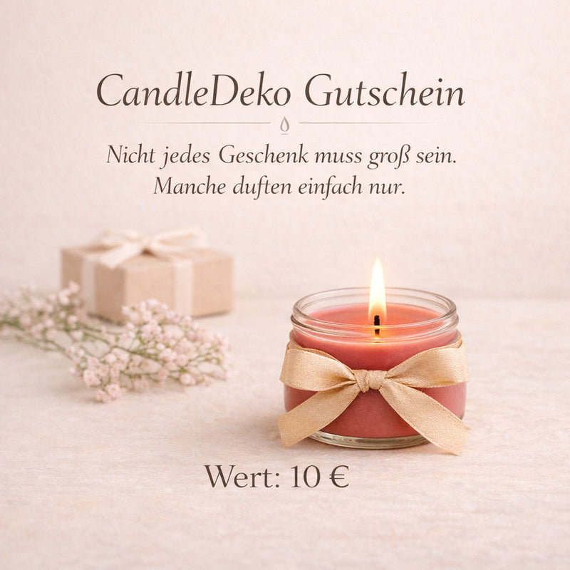 CandleDeko - Gutschein 10  EUR - CandleDeko
