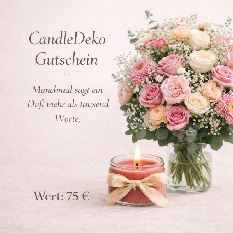 CandleDeko - Gutschein 75 EUR - CandleDeko