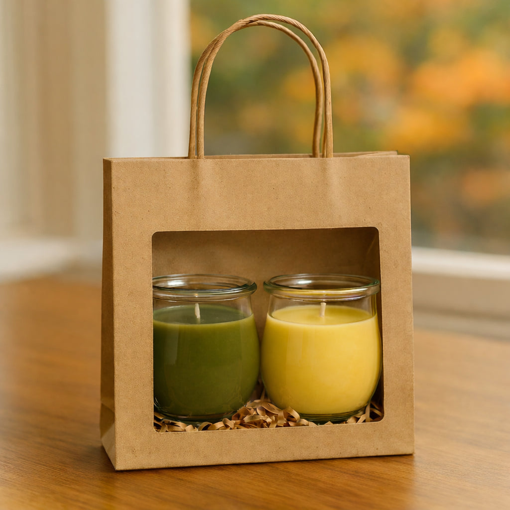 Kräutergarten - Mini-Duftkerzen-Set (2× Mini) - CandleDeko