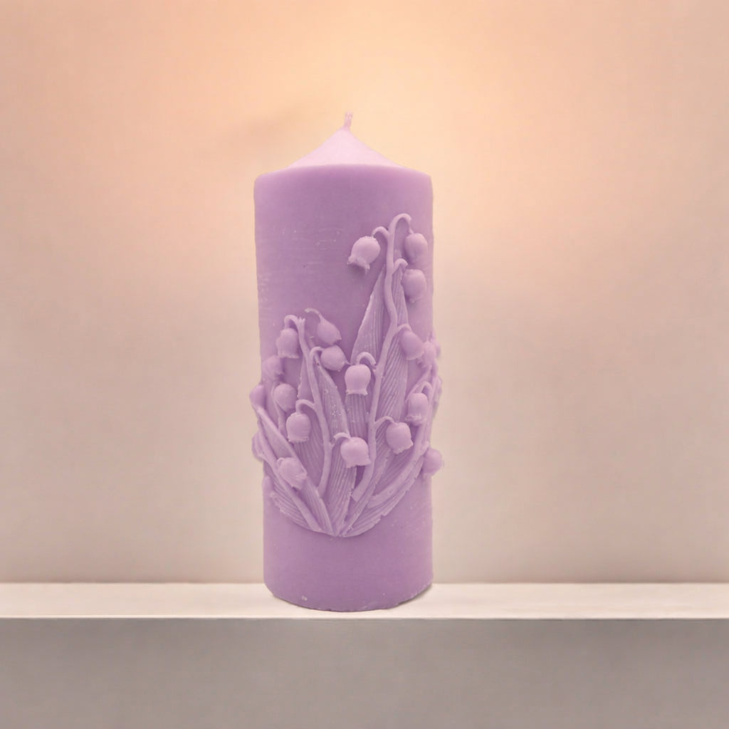 Maiglöckchen-Kerze – zarte Frühlingspoesie in Wachs - CandleDeko