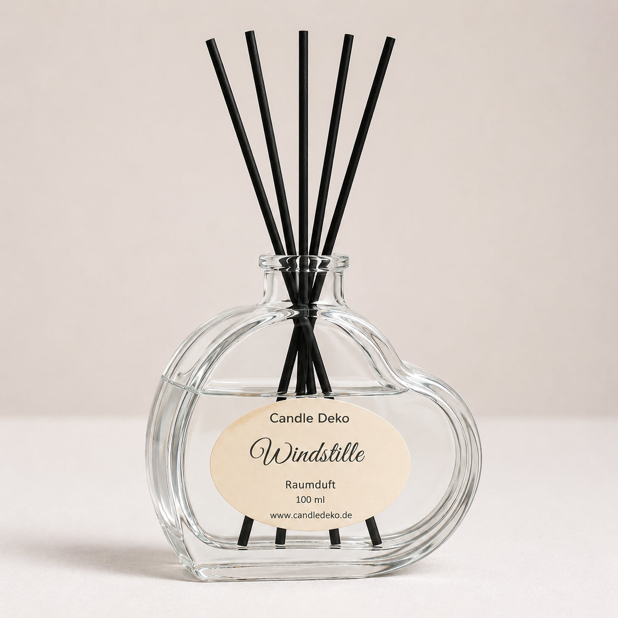 CandleDeko Windstille – Duftstäbchen Raumduft im Herzglas