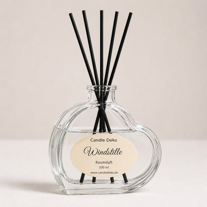CandleDeko Windstille – Duftstäbchen Raumduft im Herzglas