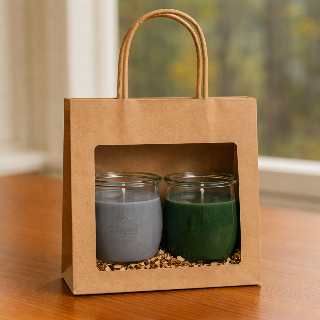 Waldspaziergang - Mini-Duftkerzen-Set (2× Mini) - CandleDeko