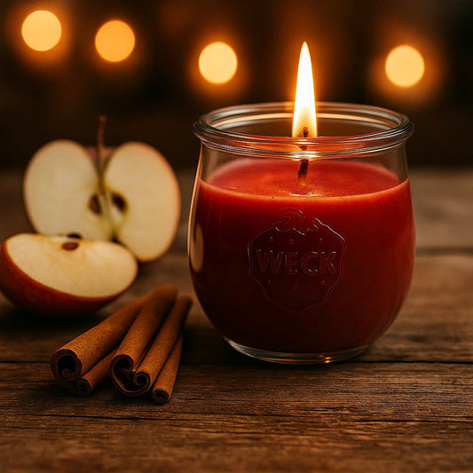 Apfel-Zimt Duftkerze – Klassik | Wärmender Genuss
