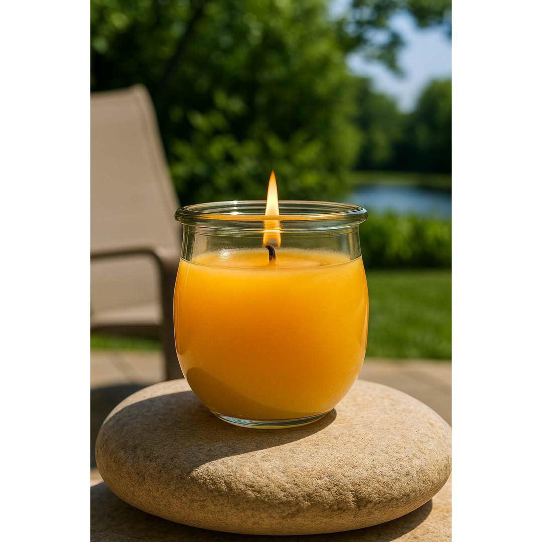 Citronella Duftkerze Groß | Perfekt für Sommerabende.