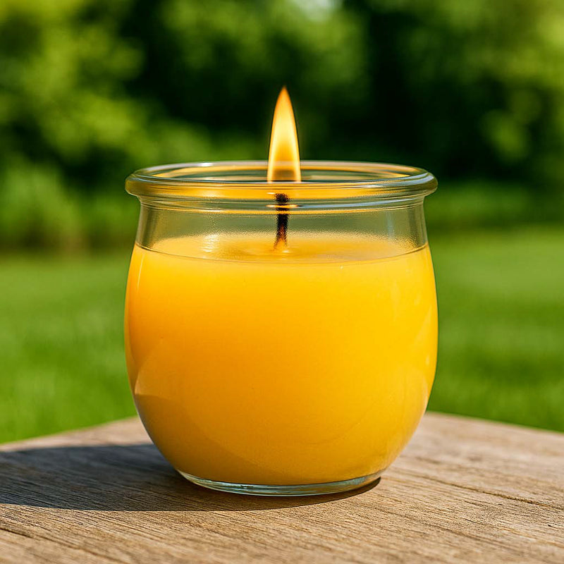 Citronella Duftkerze Groß | frisch, zitronig, perfekt für Sommerabende.