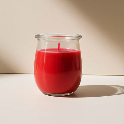 Erdbeer/Rhabarber Duftkerze Klassik | Sommer im Glas- CandleDeko