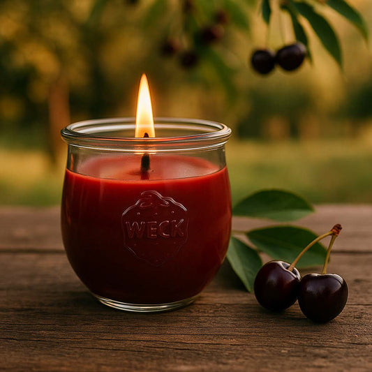 Schwarze Kirsche –  Duftkerze Klassik | Fruchtig und intensiv | Candledeko
