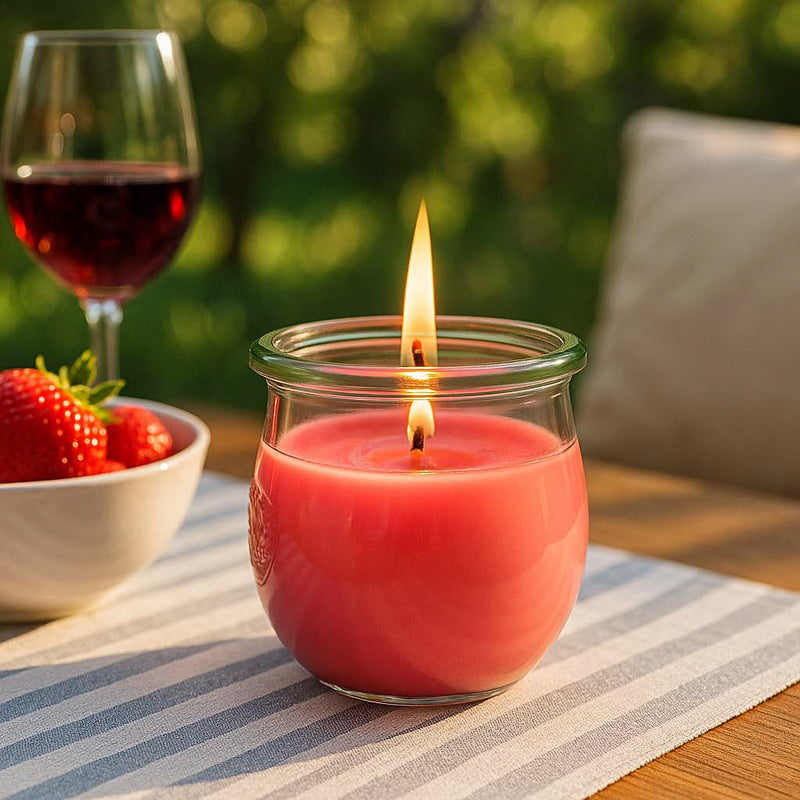 ommerpunsch - Duftkerze Klassik | Urlaubsfeeling im Glas | Candledeko