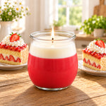 Erdbeerkuchen Duftkerze groß