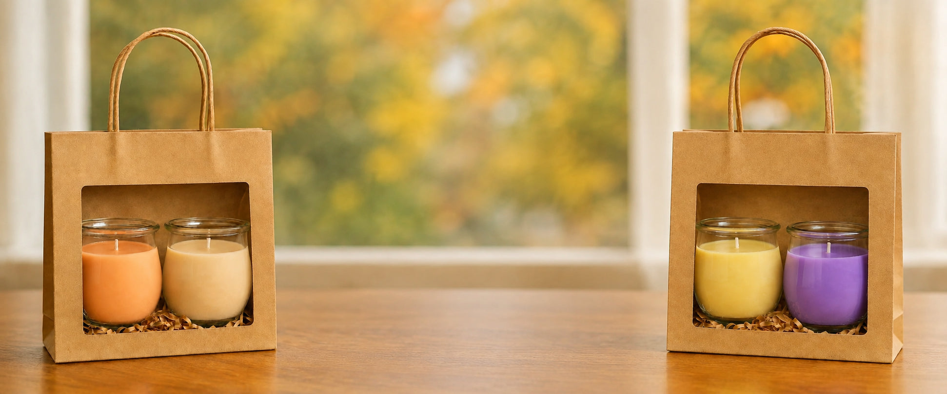 Geschenksets mit handgegossenen Duftkerzen im WECK-Glas in Geschenkverpackungen – Geschenkideen von CandleDeko.