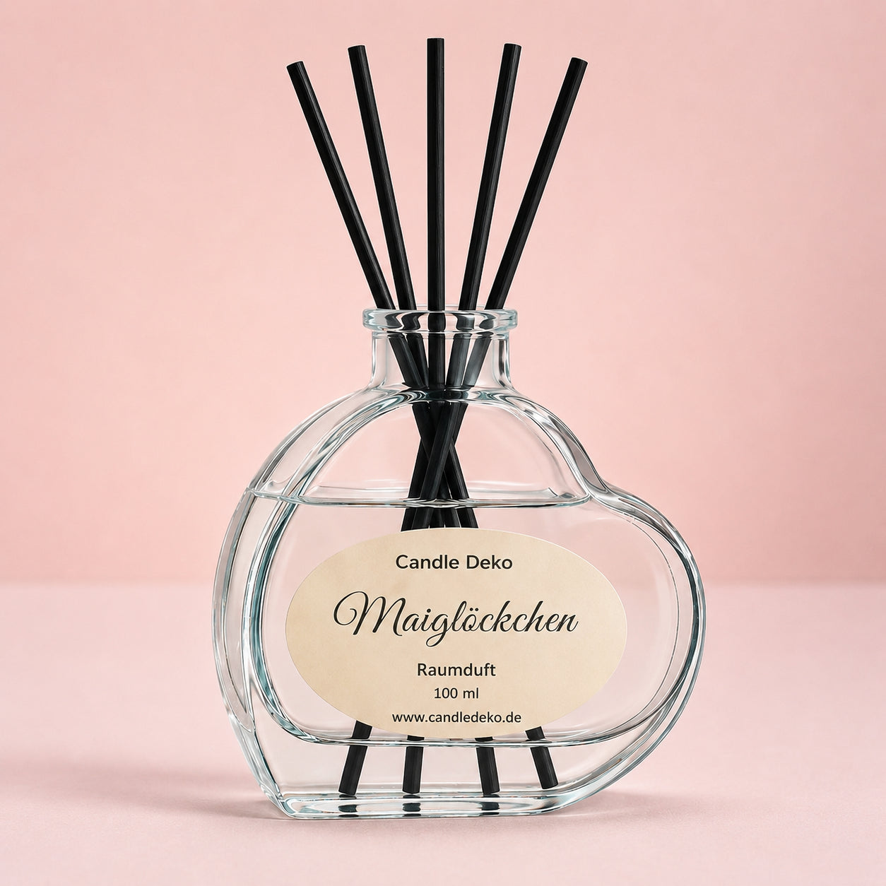 CandleDeko Maiglöckchen – Duftstäbchen Raumduft im Herzglas